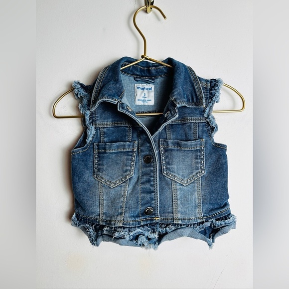 Mayoral denim vest size 2 - Picture 2 of 5